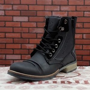 Womens Rustic Black Boots